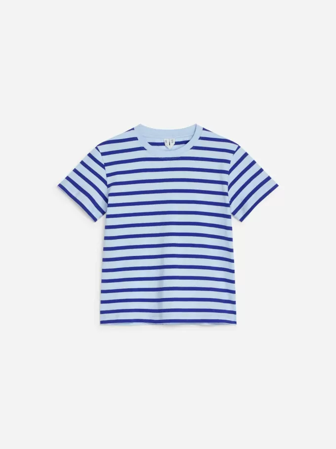 T-shirt med rund hals med 2 stk T-shirt med rund hals med 2 stk