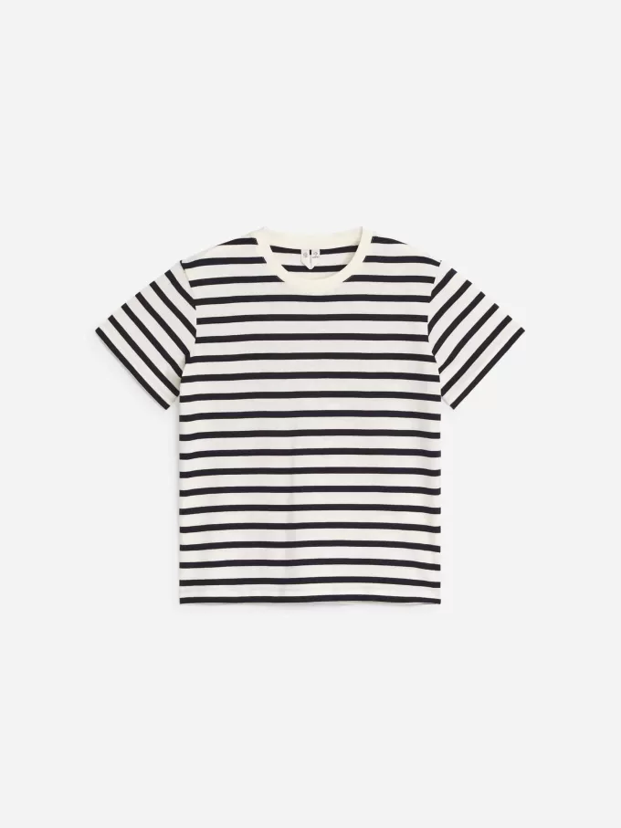 T-shirt med rund hals med 2 stk