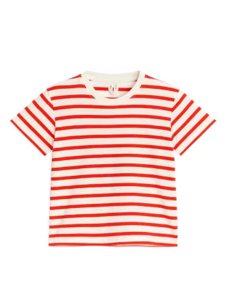 T-shirt med rund hals med 2 stk