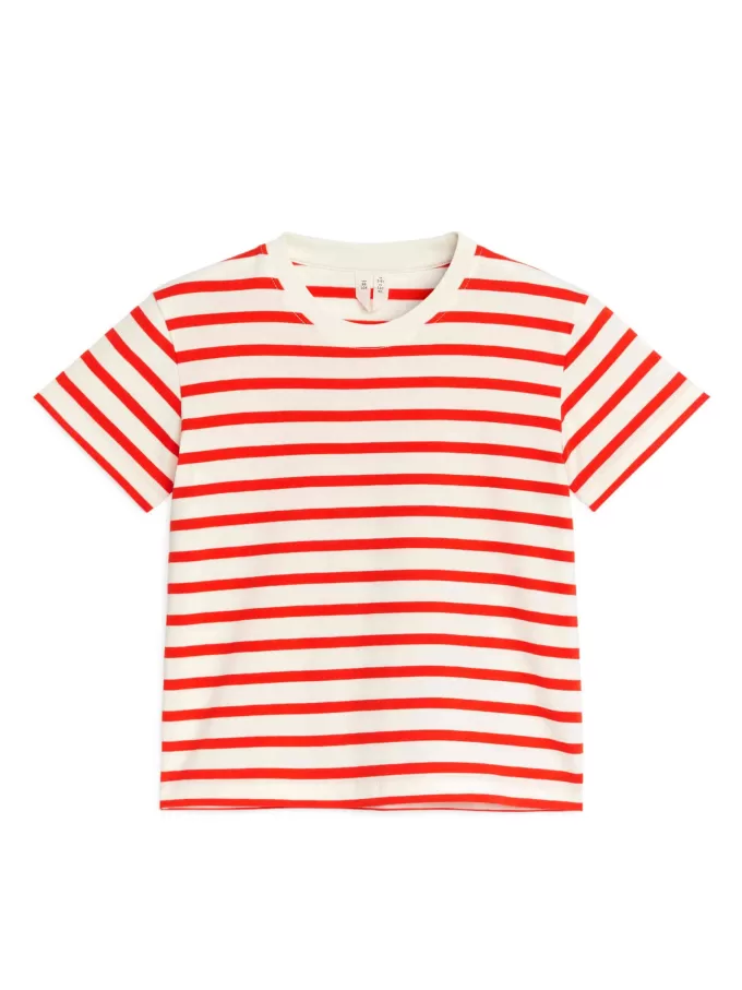 T-shirt med rund hals med 2 stk T-shirt med rund hals med 2 stk