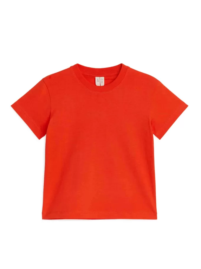 T-shirt med rund hals med 2 stk T-shirt med rund hals med 2 stk