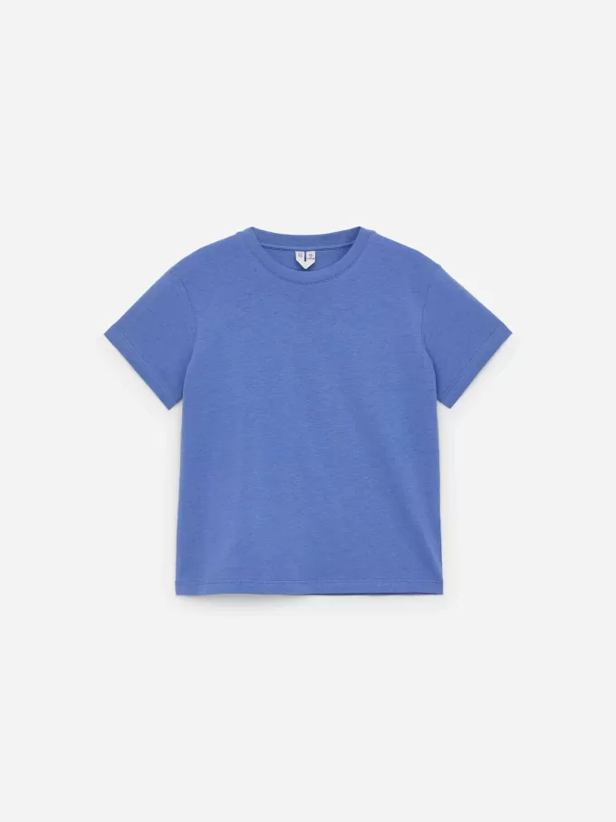 T-shirt med rund hals med 3 stk T-shirt med rund hals med 3 stk