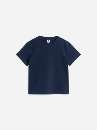 T-shirt med rund hals med 3 stk