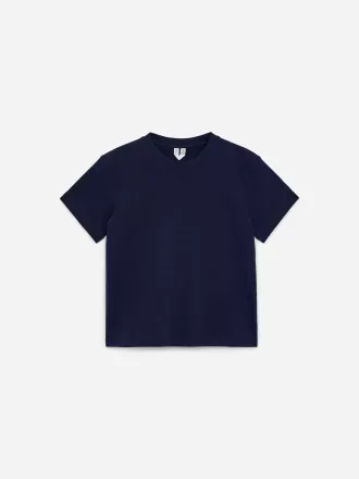 T-shirt med rund hals med 3 stk