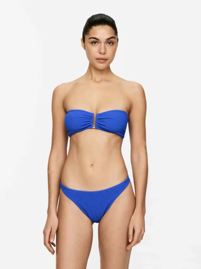 Tekstureret Bandeau Bikinitop