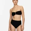 Tekstureret Bandeau Bikinitop