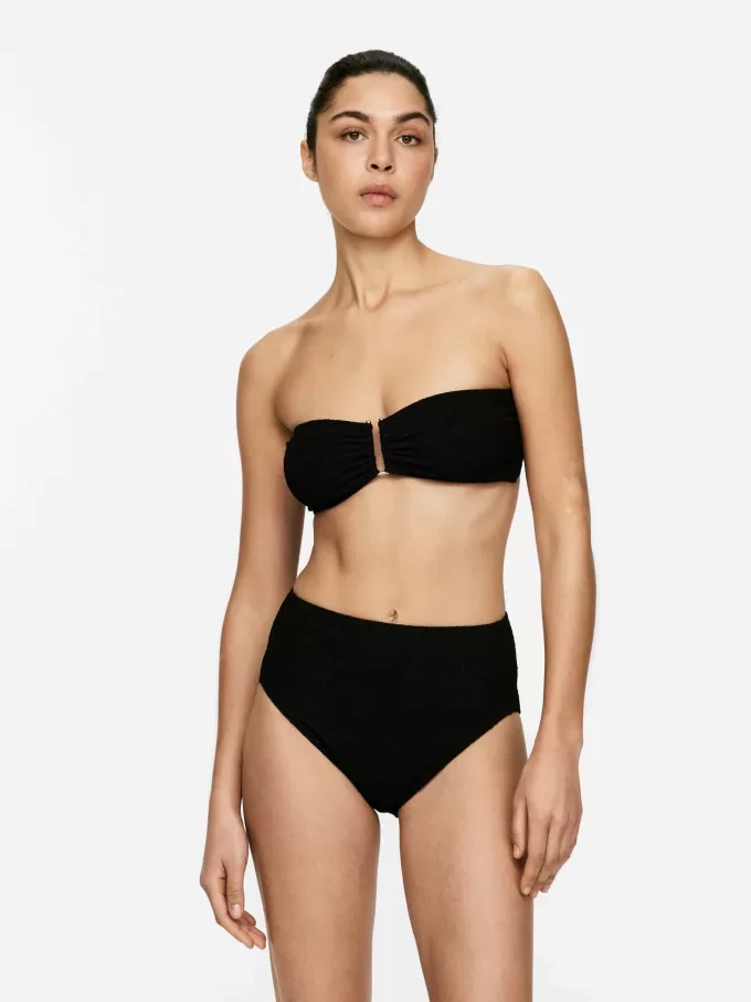 Tekstureret Bandeau Bikinitop