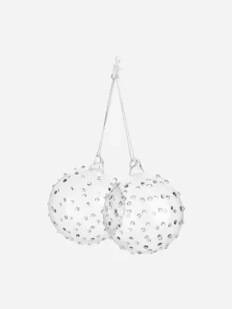 Tekstureret glaskugler sæt med 2