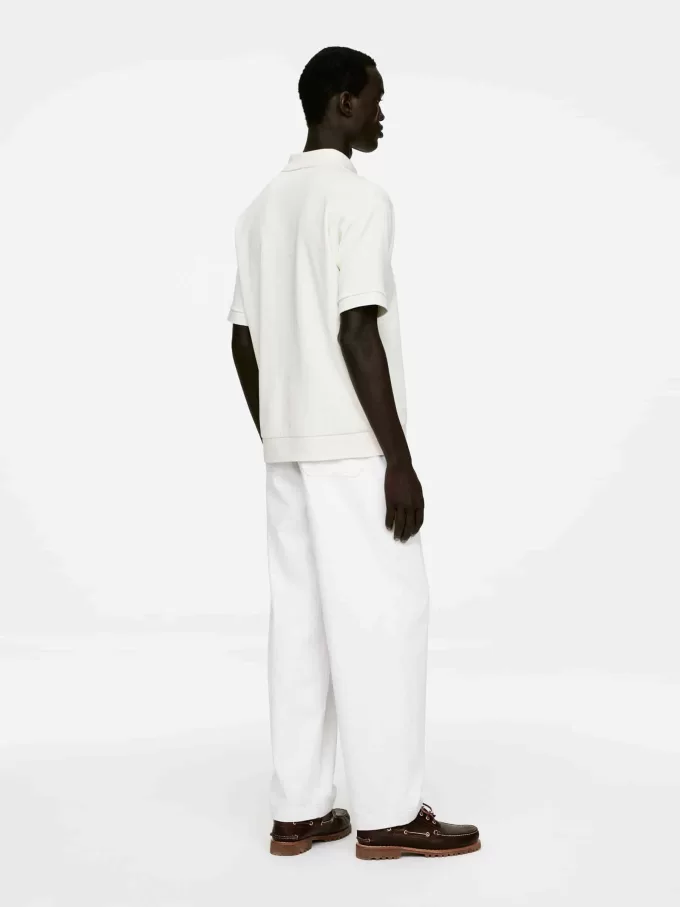 Tekstureret poloshirt