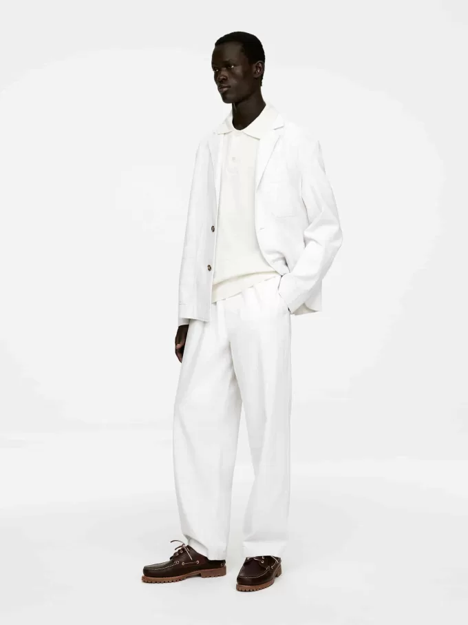 Tekstureret poloshirt