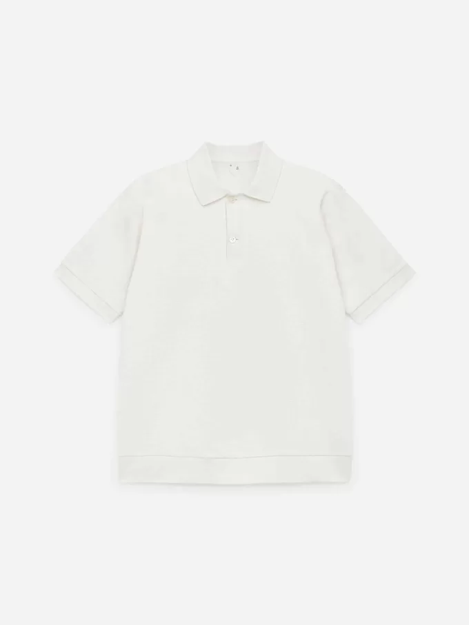 Tekstureret poloshirt