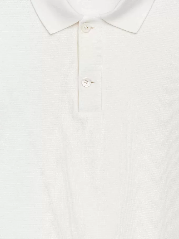 Tekstureret poloshirt