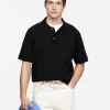 Tekstureret poloshirt
