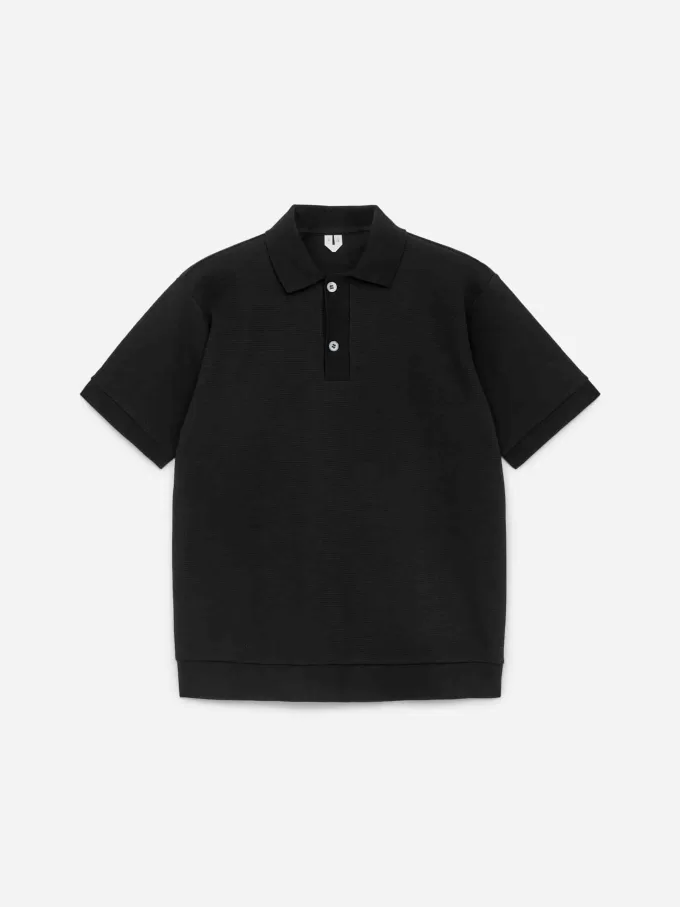 Tekstureret poloshirt