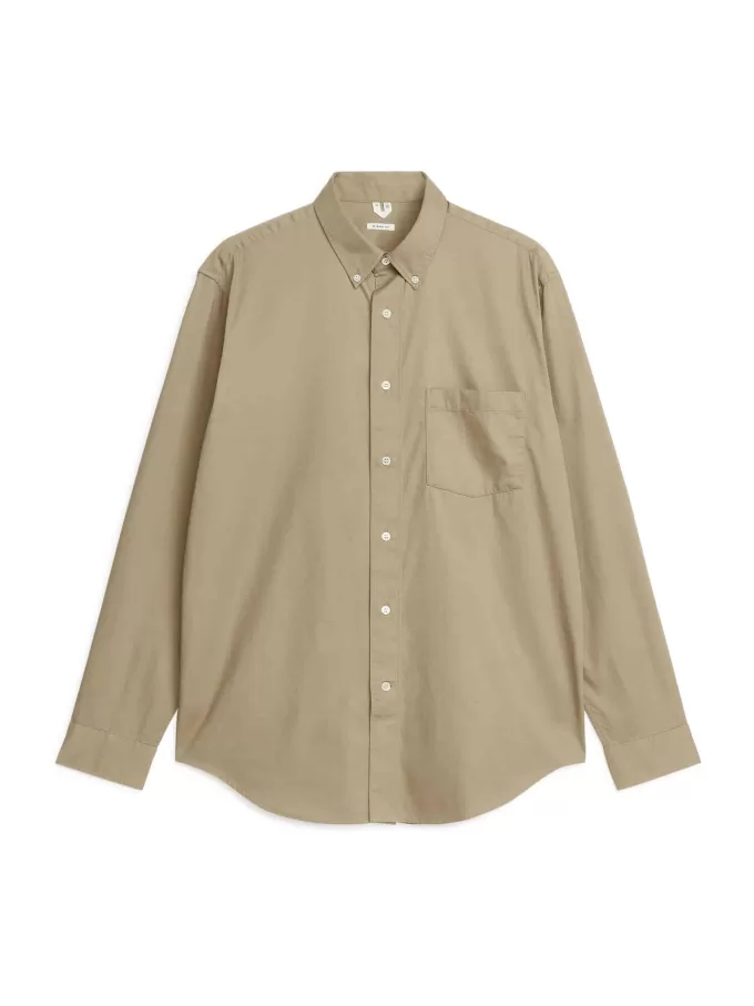 Twill-skjorte i bomuld