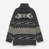 Uld-Alpaca Jacquard Jumper