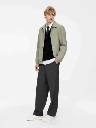 Uld-Bomuld Vest Cardigan