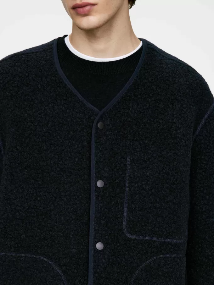 Uldblanding fleecejakke