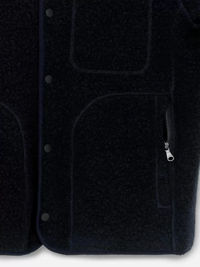 Uldblanding fleecejakke