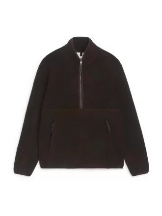 Uldblandingsbunke med halv lynlås