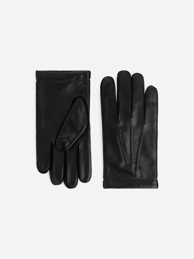 Uldforede læderhandsker