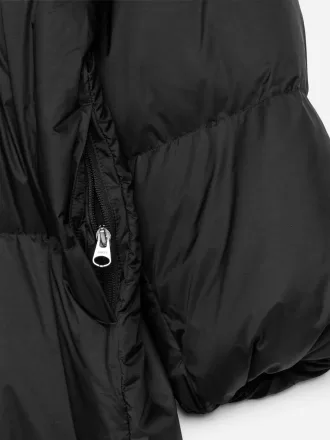 Upcycled ned lang frakke