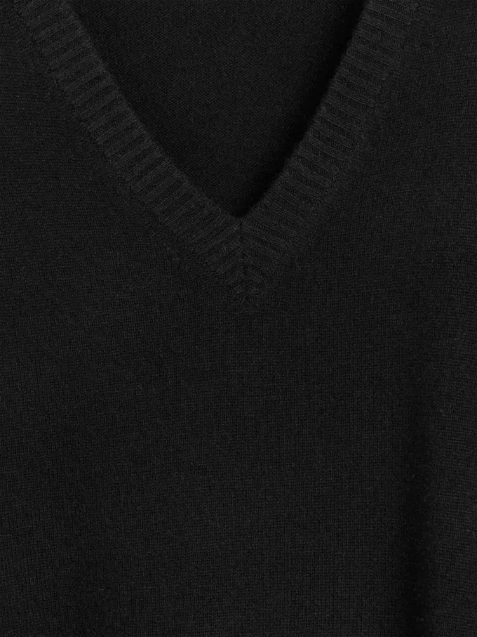 V-hals uldkjole V-hals uldkjole