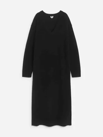 V-hals uldkjole V-hals uldkjole