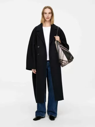 Vævet læder mulepose