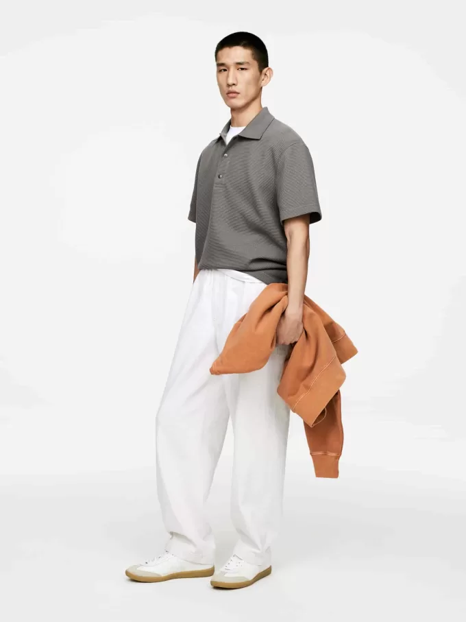 Vaffelpoloskjorte Vaffelpoloskjorte