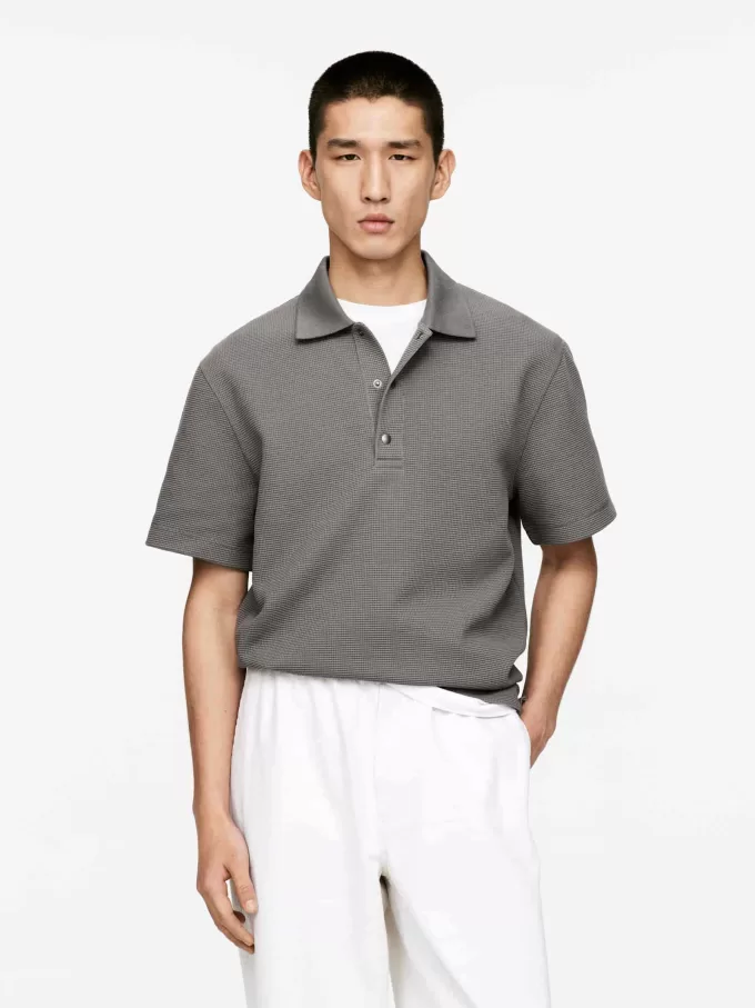 Vaffelpoloskjorte Vaffelpoloskjorte