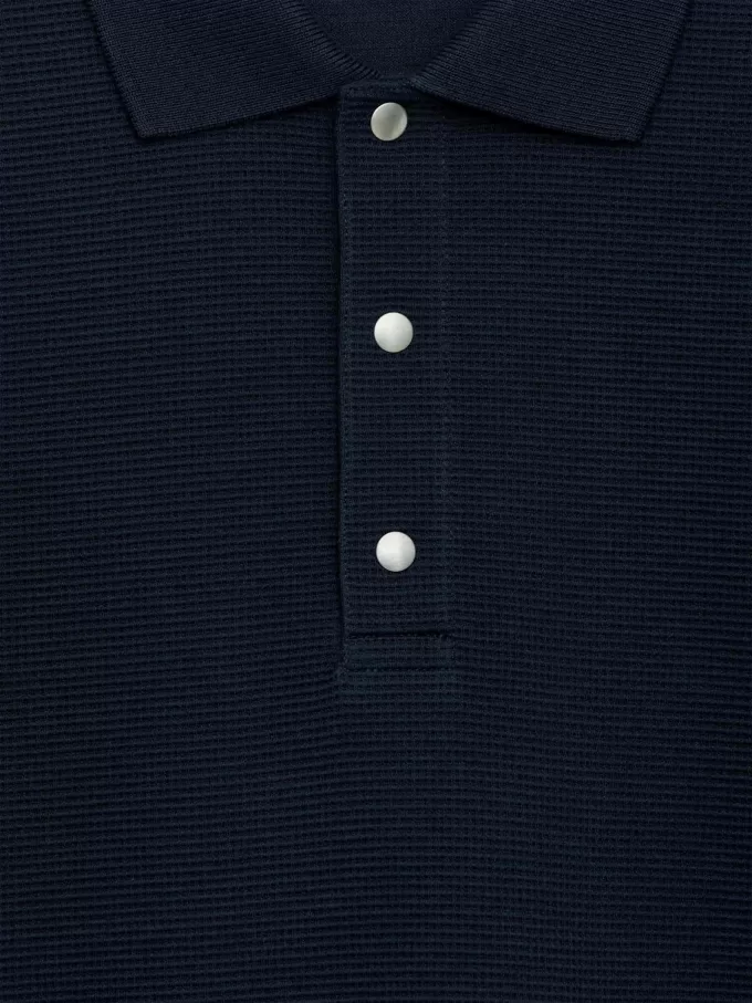 Vaffelpoloskjorte Vaffelpoloskjorte