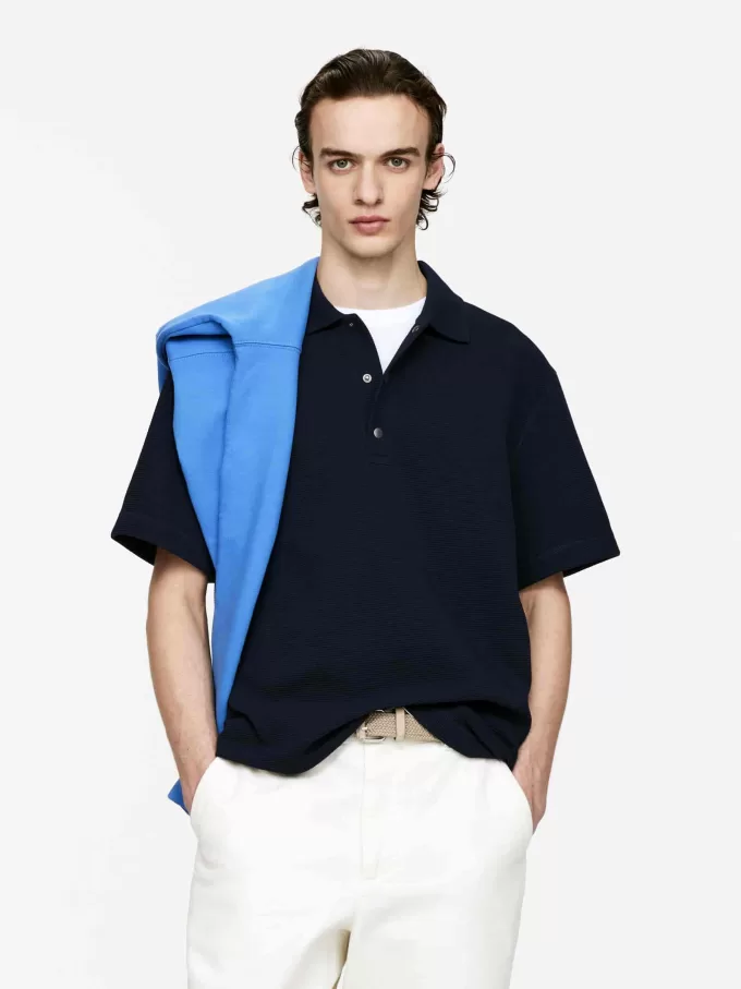 Vaffelpoloskjorte Vaffelpoloskjorte