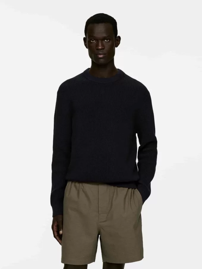 Vaffelstrikket trøje