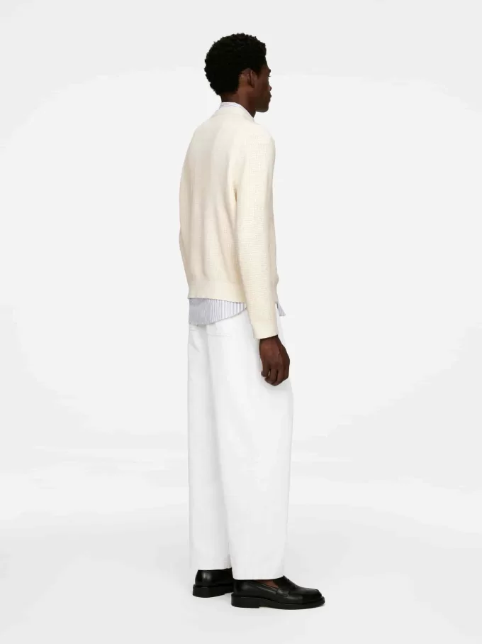 Vaffelstrikket trøje Vaffelstrikket trøje