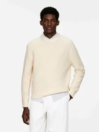 Vaffelstrikket trøje Vaffelstrikket trøje