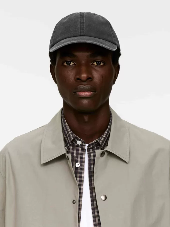 Vasket bomuldshætte Vasket bomuldshætte